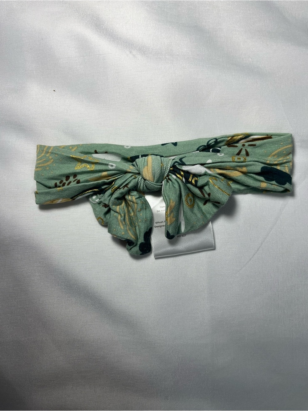 Posh Peanut Bamboo Bow Hat 0-3M Green Gold Shamrock Lucky Clovers‎ Baby